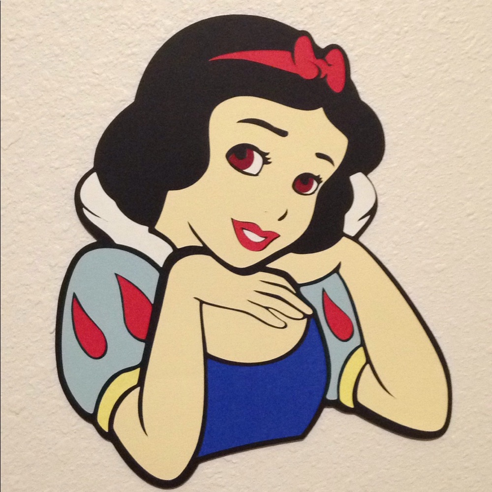 SNOW WHITE Paper Cricut Cutout Room Wall Decor